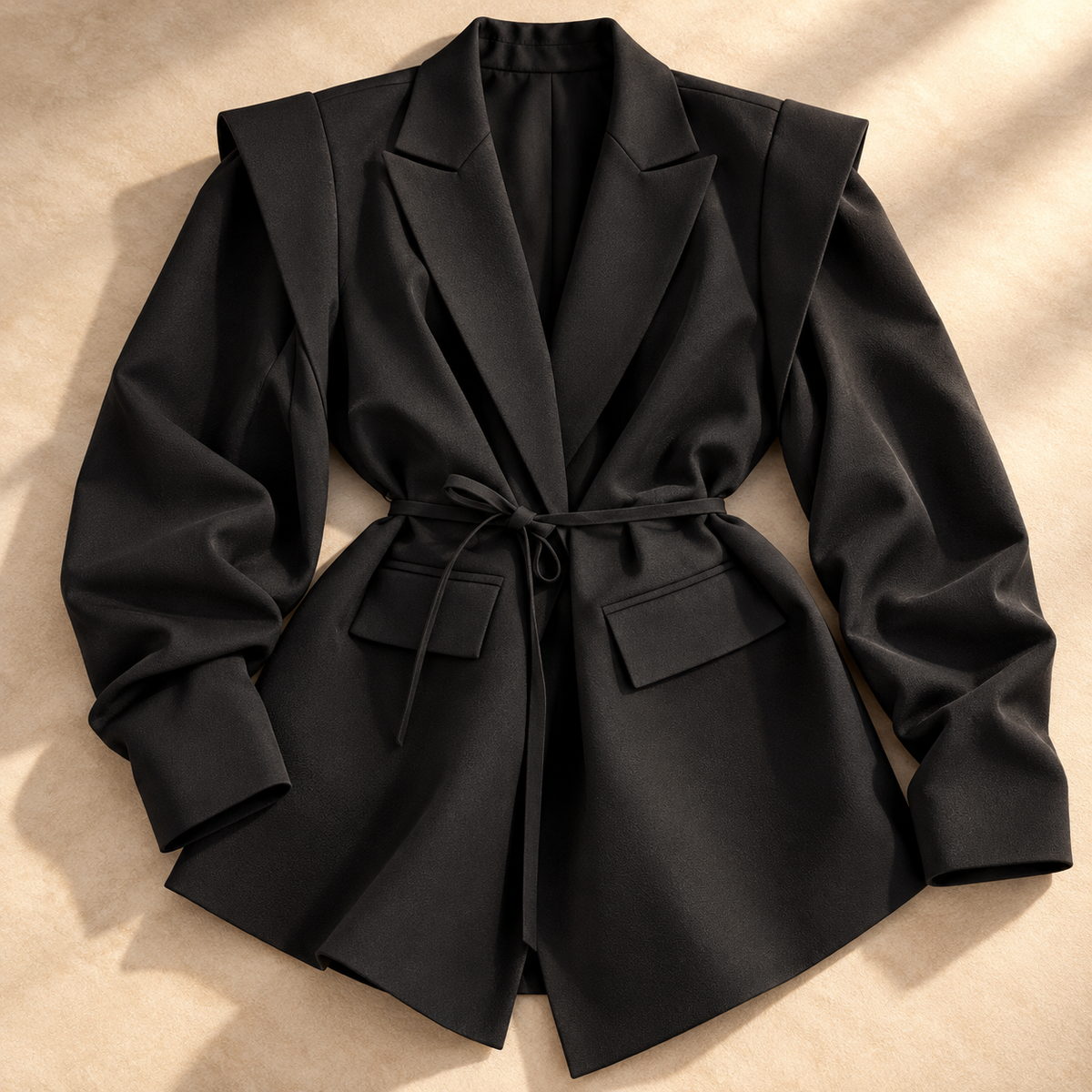 Madeline Layered-Shoulder Blazer