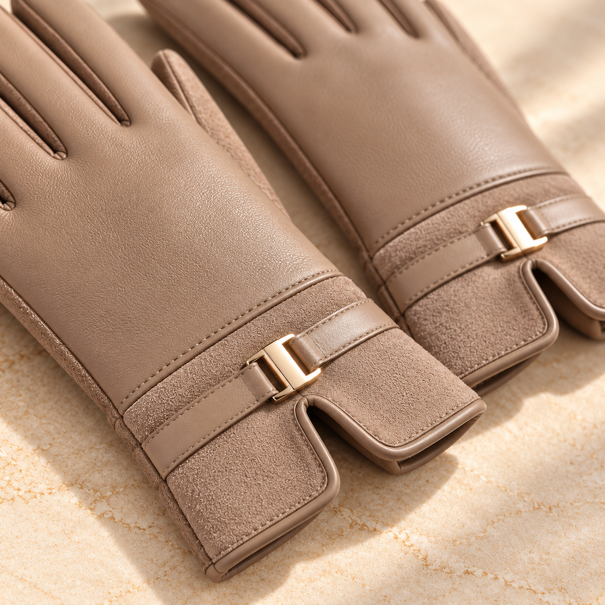 Elena Belted Cuff Gloves