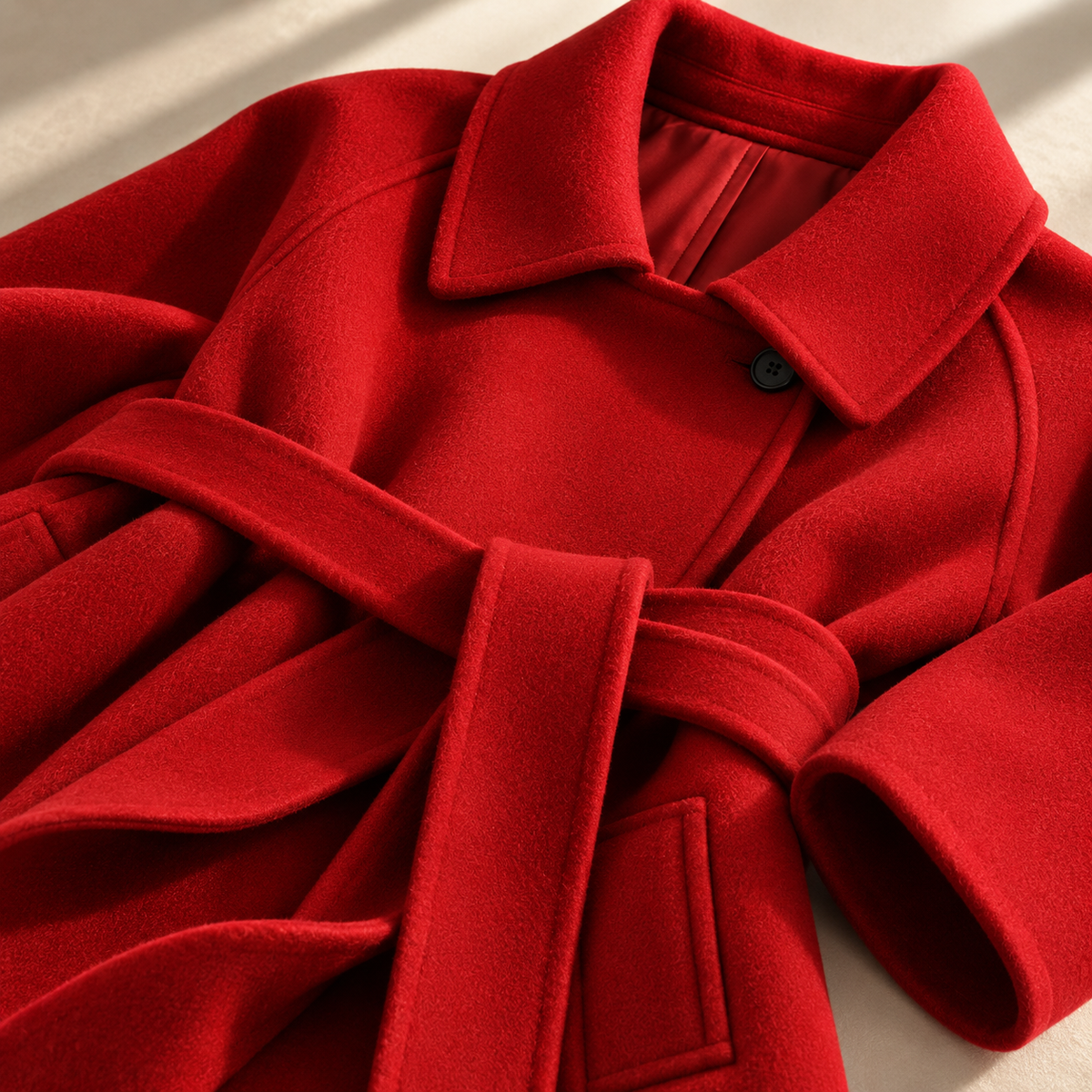 Margaux Belted Wool Coat