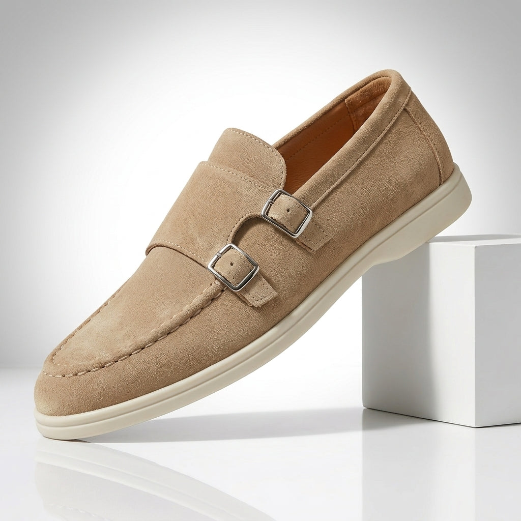Montara Suede Double Monk Loafers