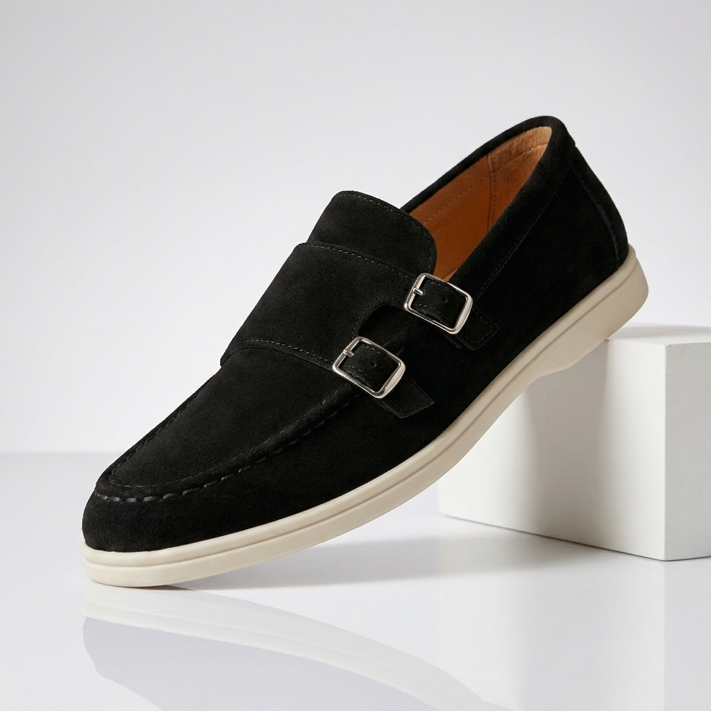 Montara Suede Double Monk Loafers