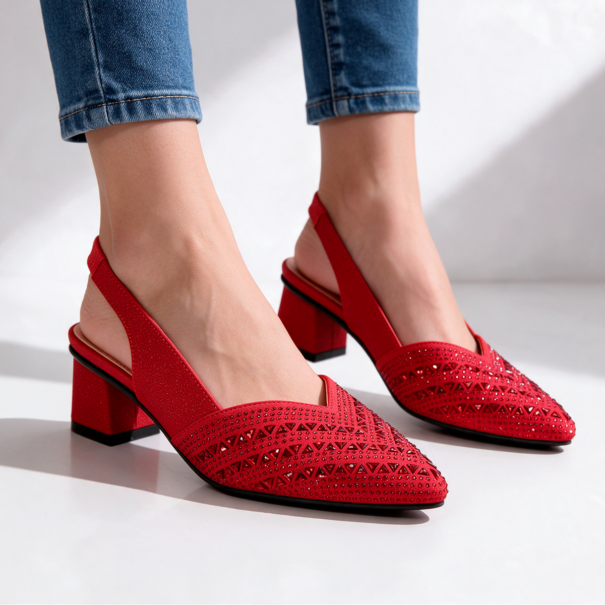 Noemi Sparkle Slingbacks