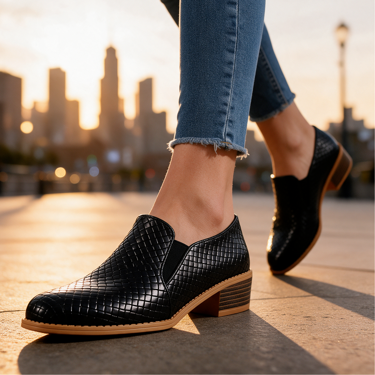 Samantha Woven Slip-Ons