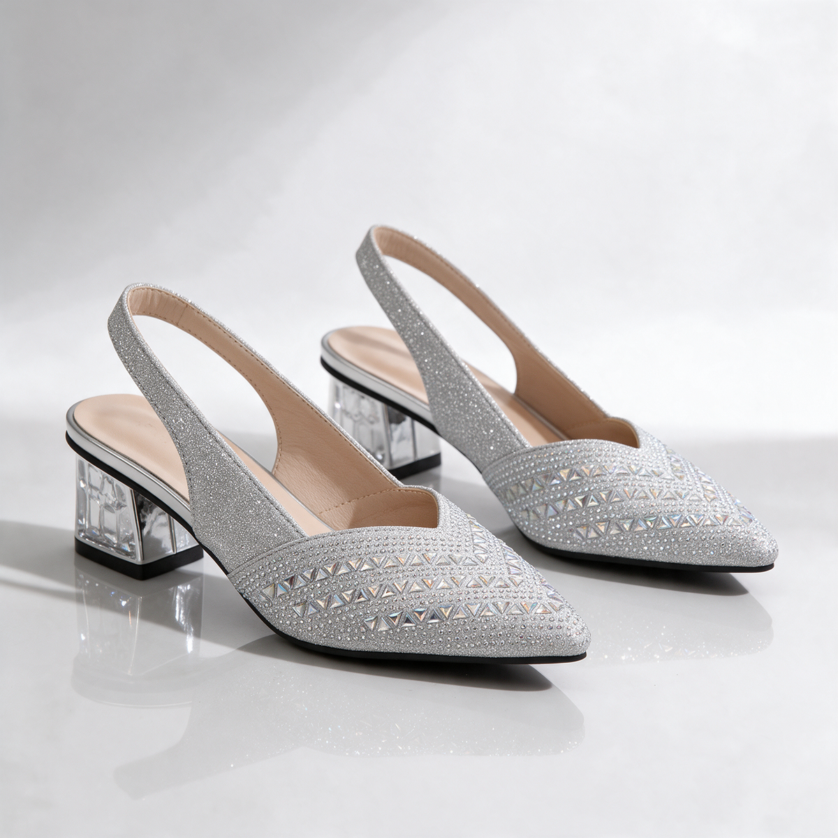 Noemi Sparkle Slingbacks