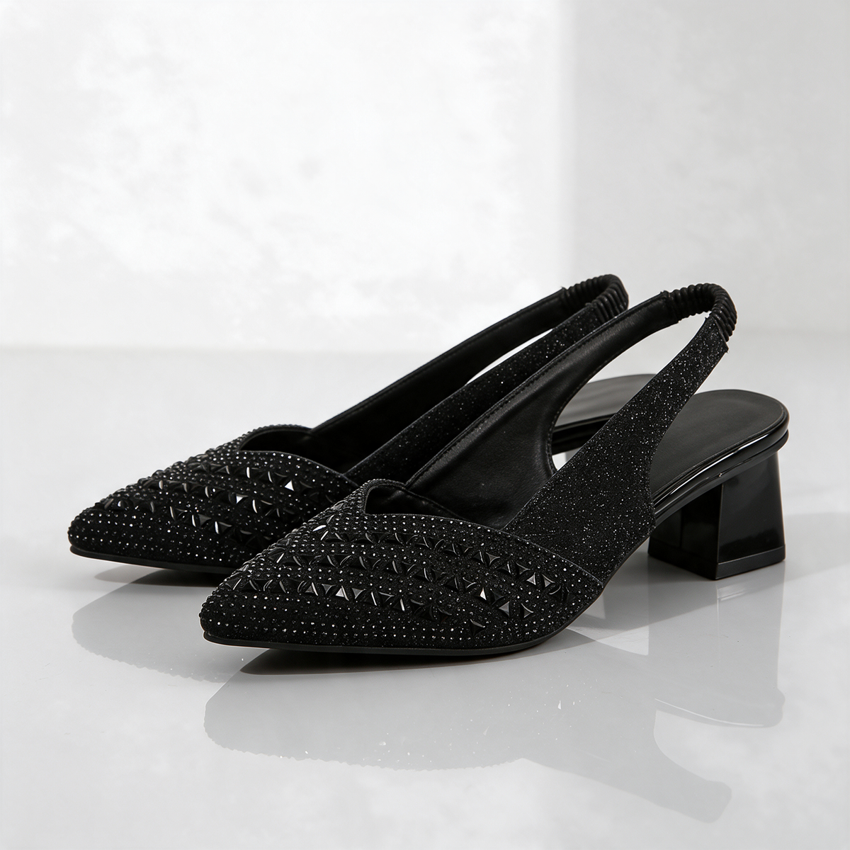 Noemi Sparkle Slingbacks