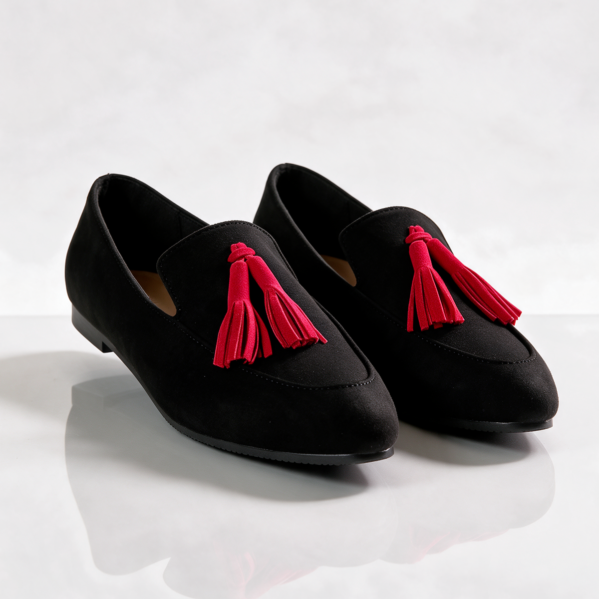 Samantha Leopard Tassel Loafers