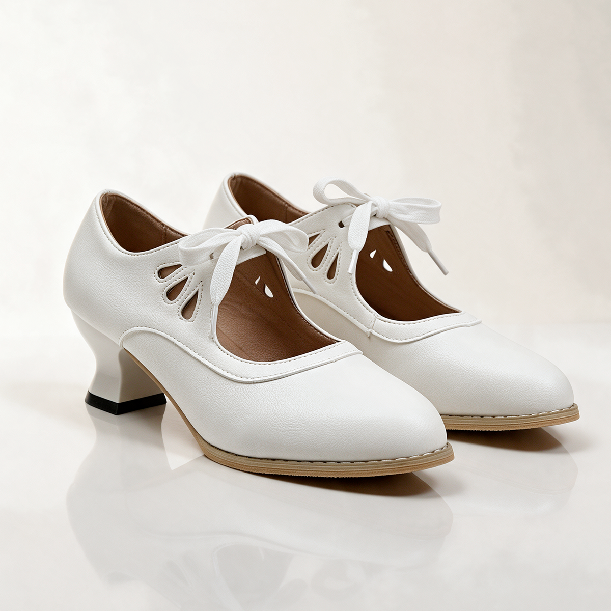 Elaine Petal Tie Pumps