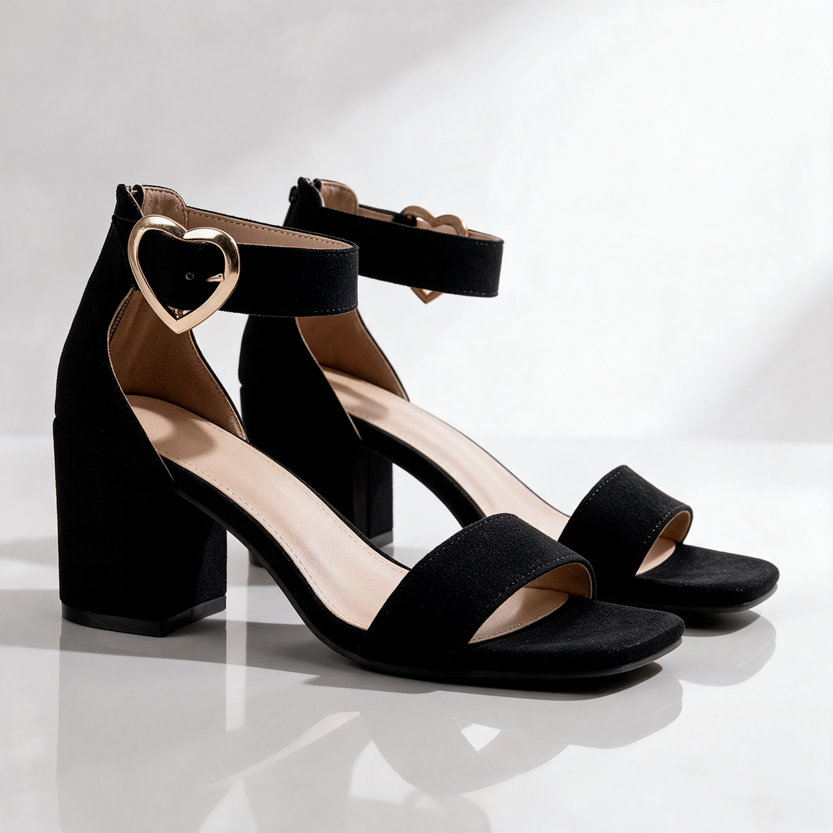 Samantha Heart Buckle Sandals