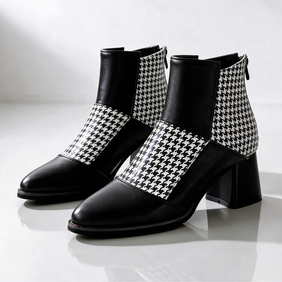 Joanne Patchwork Ankle Boots
