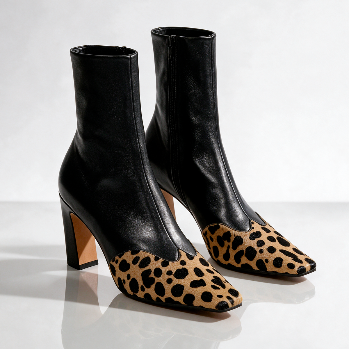 Samantha Two-Tone Boots