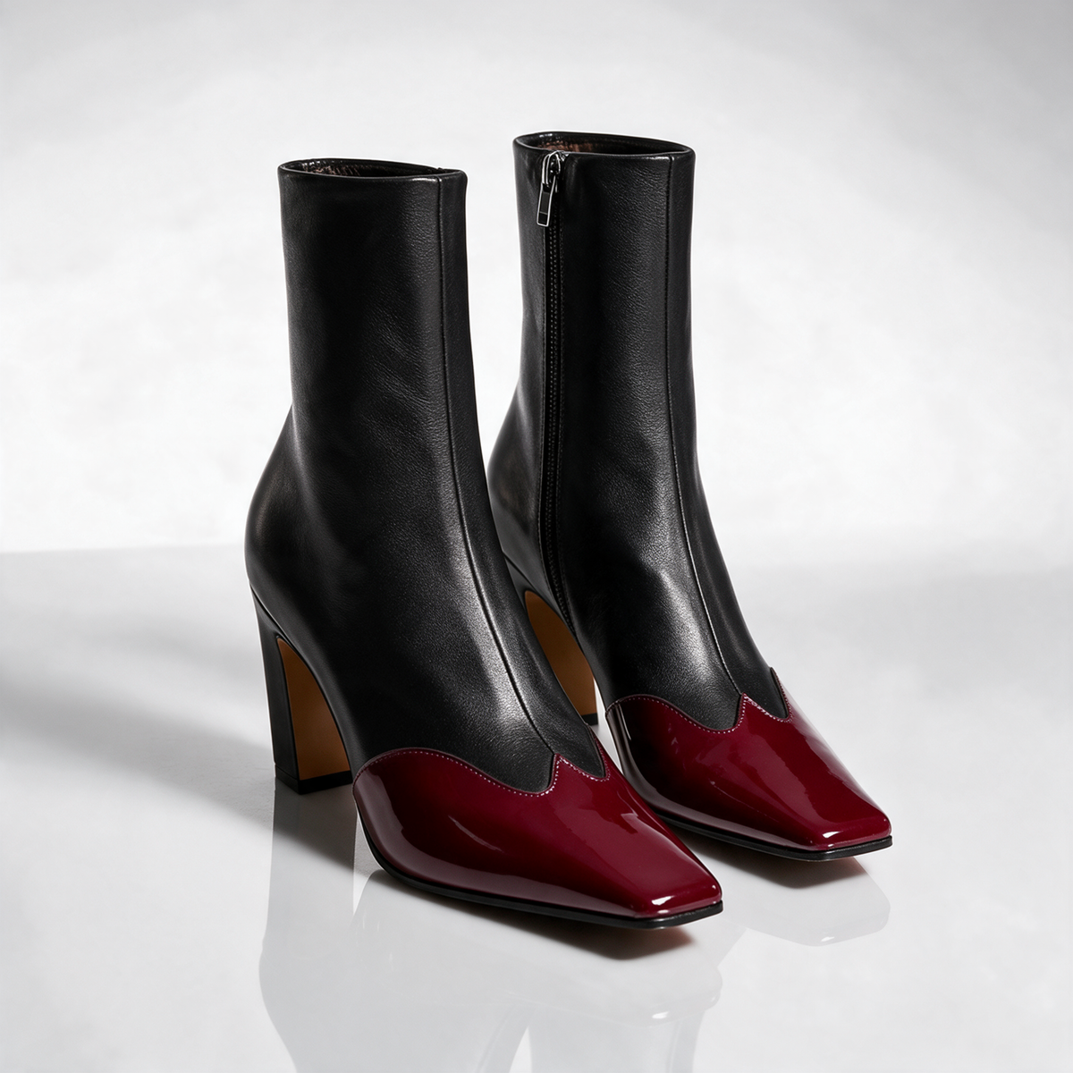 Samantha Two-Tone Boots