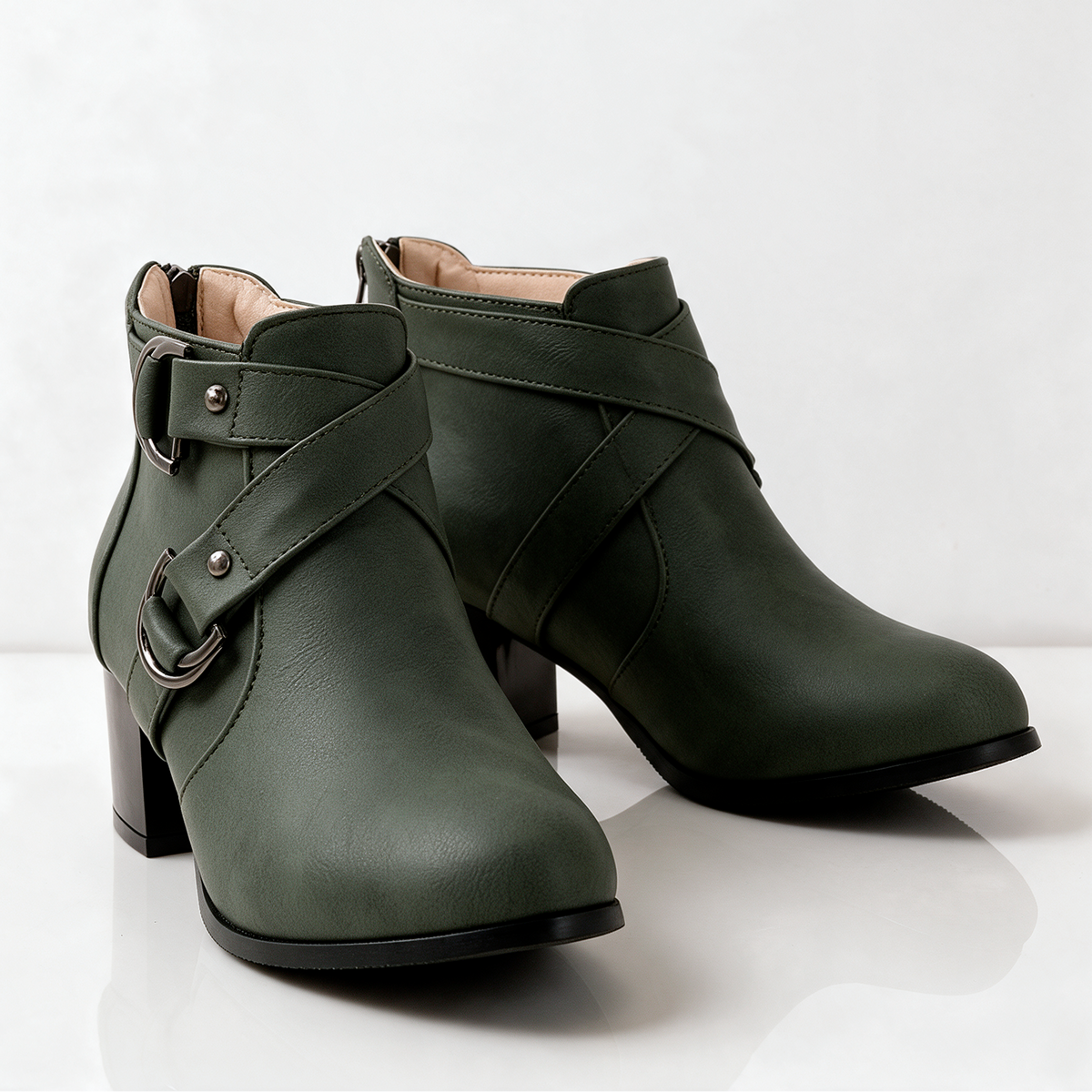 Kenzie Cross-Strap Boots