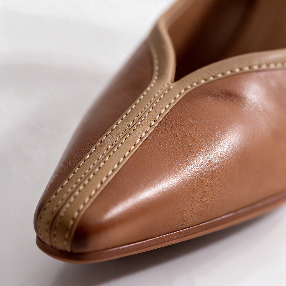 Eleanor V-Cut Block Heel Pumps