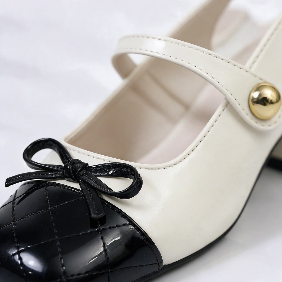 Belle Two-Strap Mary Jane Heels