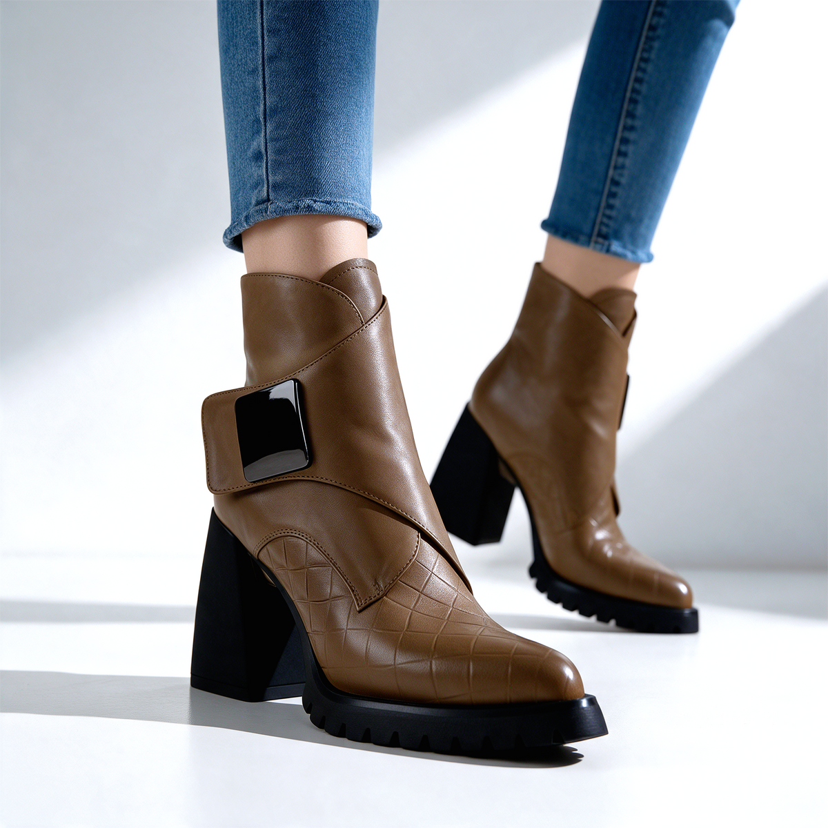 Kenzie Buckle Ankle Boots