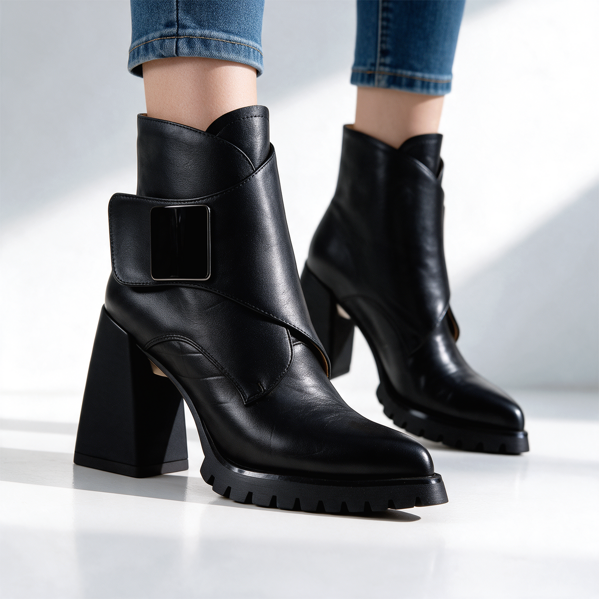 Kenzie Buckle Ankle Boots