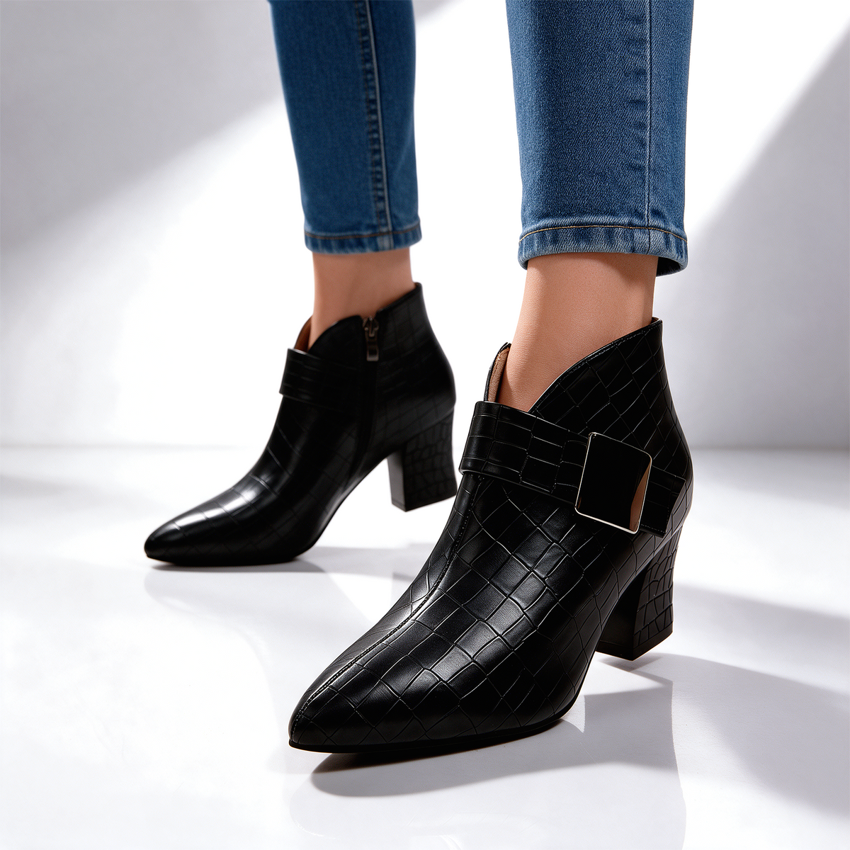 Florentia Croc Block Boots