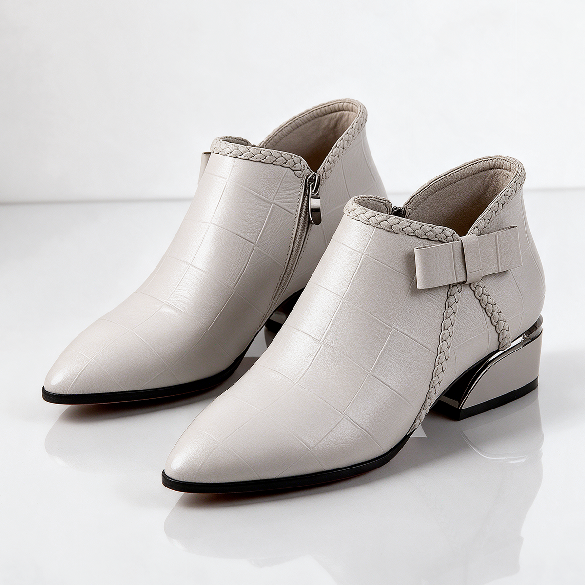 Raine Croc Braided Boots