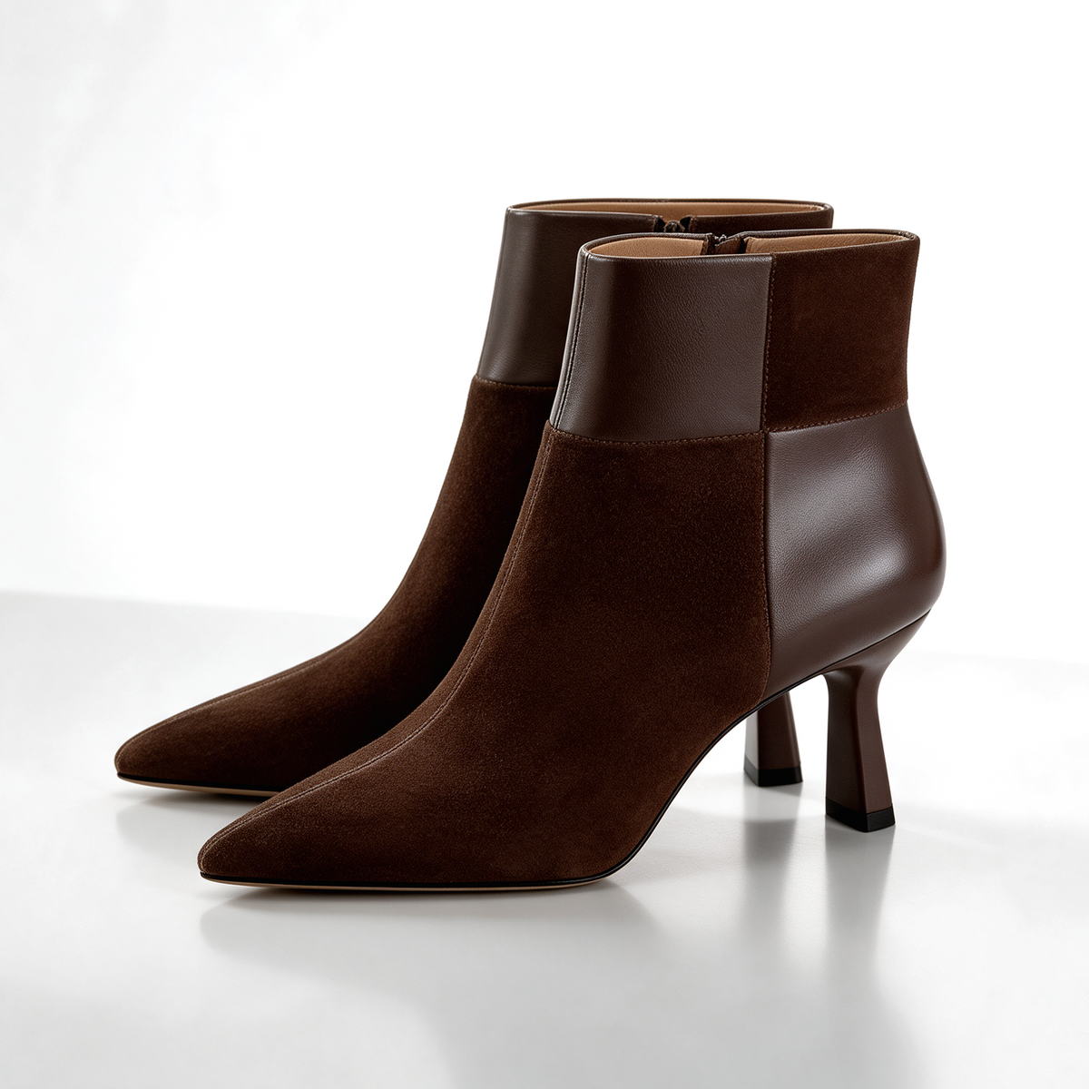 Florentia Checkered Ankle Boots